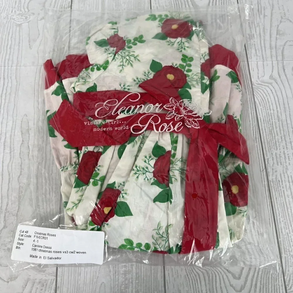 Eleanor Rose Caroline Dress Christmas Roses